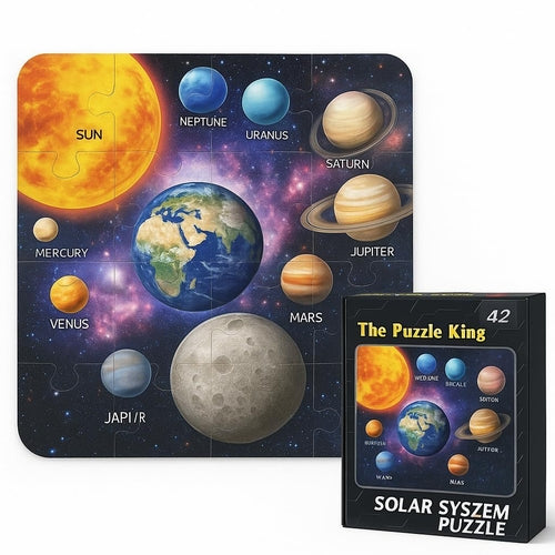 Solar System Jigsaw Puzzle Big Size Learning Toy Kids